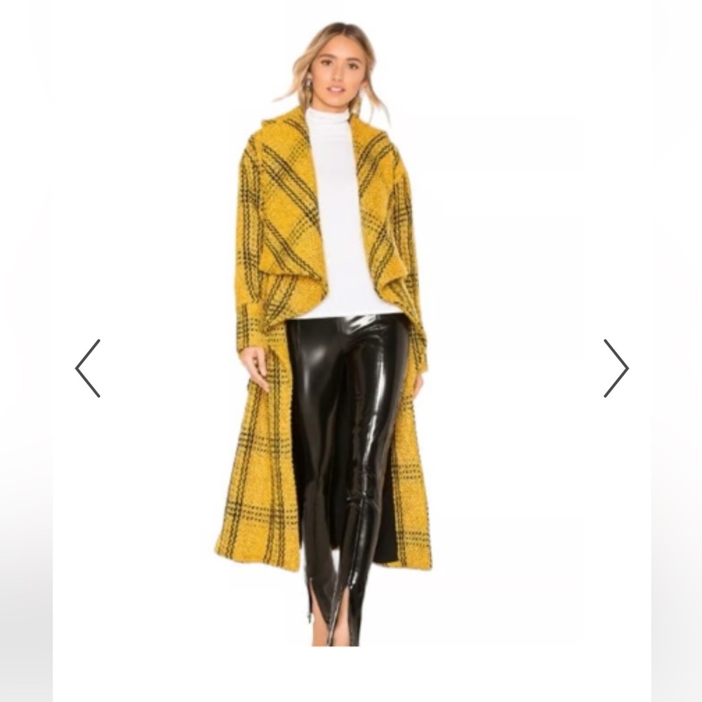 Tularosa Sawyer Mustard and Black Knit long coat